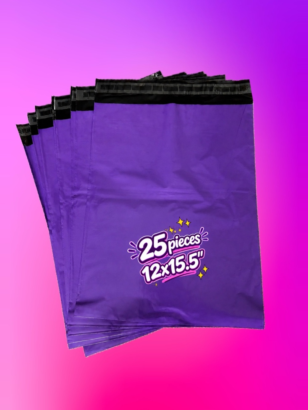 Purple Mailer Bags - 25 Pack (12 x 15.5")